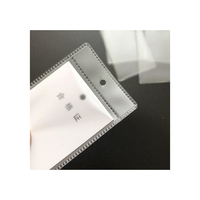 Emballage refermable transparent en BOPP+CPP résistant à l'humidité avec fermeture éclair longue, estampage à chaud pour boucles d'oreilles, lunettes, bagues, montres, cadeaux