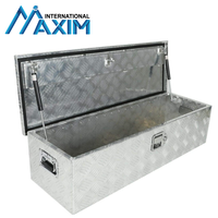 Boîte à outils verrouillable en aluminium de camion de remorque stockage de casier de coffre 28x12.5x12