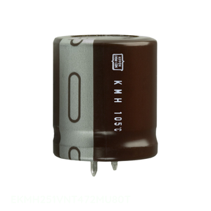 Distribuidor Autorizado: Condensador de Aluminio EKMH251VNT472MU80T de 4700 uF, 20%, 250V, Tipo SNAP TH, de Orificio Pasante - Product Image 1