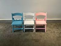 Chaise pliante en résine pour enfants, plusieurs couleurs disponibles, chaise portable pour enfants, pliable pour la maternelle, fête