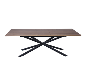 Bán buôn giá rẻ mở rộng MDF bằng gỗ hàng đầu bàn ăn thiết lập với màu đen chân kim loại - Product Image 4