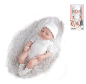 FiveStar Muñeca de Vinilo de 11 Pulgadas, Cuerpo Completo de Goma Suave, <span class=keywords><strong>Ojos</strong></span> <span class=keywords><strong>Cerrados</strong></span>, Muñeca <span class=keywords><strong>Reborn</strong></span>, Juguete de Moda de 28 cm, Muñeca de Bebé Dormida con Apariencia Realista - Product Image 3