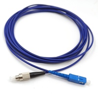 Puente personalizado de fibra óptica monomodo Simplex 9/125 Cable de conexión de fibra óptica blindado LC SC ST FC Conector de fibra