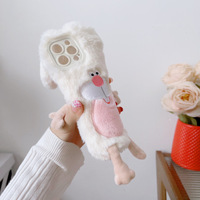 Nouveaux designs en stock, style tendance, coques de téléphone portables les plus populaires, dessins animés, hiver, lapins adorables, animaux