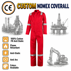 <span class=keywords><strong>Ropa</strong></span> <span class=keywords><strong>de</strong></span> <span class=keywords><strong>Trabajo</strong></span> Ignífuga y Resistente a las Llamas con Certificado CE para Refinerías y Campos Petroleros, para Hombre - Product Image 1