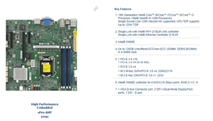 Tarjeta Madre MBD-X12SCZ-F, Socket Único LGA-1200 W480E MicroATX, Integrada VPro IPMI X12SCZ-F - Product Image 4