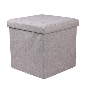 <b>Folding</b> <b>Storage</b> Stool Square Light Gray Dark Gray Beige Fiberboard Standing Type Daily Necessities Shoe <b>Box</b> Organizer - Product Image 5