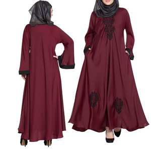 Factory Made Modest Islamic Summer Casual Knitting Muslim Abaya <b>Dress</b> Muslim Two Piece Abaya Prayer Hijab <b>Dress</b> - Product Image 1
