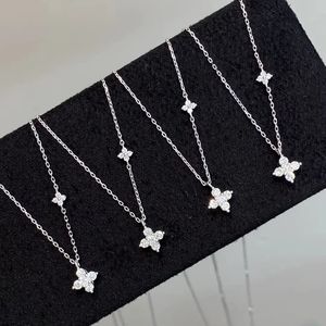 Collier chaîne à maillons en platine Xinfly PT950 avec diamants naturels de luxe, service OEM/ODM personnalisé, prix d'usine, certification - Product Image 1