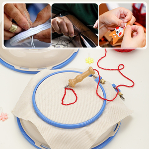 SKC cercle de broderie cadre en plastique, cerceau de broderie Double couche support idéal pour l'aiguille à poinçonner - Product Image 6