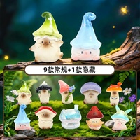 Vente en gros de figurines authentiques PAI Cat Fantasy Mushroom Blind Box, décorations mignonnes, cadeaux pour filles, figurine chat champignon en boîte mystère