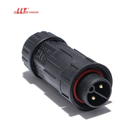 LLT M19 2 3 4 5 6 7 8 12 Connecteur de verrouillage à baïonnette 14 broches Montage sur panneau avant étanche Ip68 pour alimentation électrique