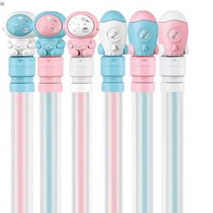 ปืนฉีดน้ำสีชมพูลายการ์ตูนรูปมากาโรนของเด็กผู้หญิงแบบมี2สีปฏิสัมพันธ์กับชายหาดในฤดูร้อน - Product Image 3