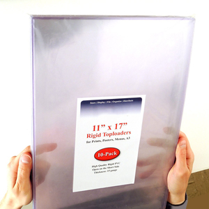 Chất lượng cao 11x17 inch Nhựa phẳng cứng trong suốt hình ảnh Áp phích menu nghệ thuật cứng nhắc in bảo vệ tay Áo Top Máy bốc Hàng - Product Image 2