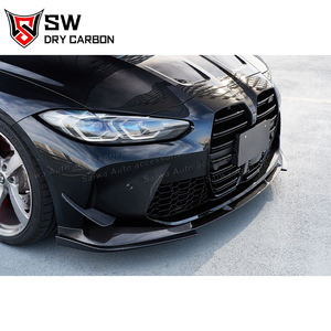 Diffuseur de pare-chocs avant en fibre de carbone pour BMW M3 G80 M4 G82 G83 <span class=keywords><strong>2020</strong></span> + Pièces de voiture en fibre de carbone - Product Image 3