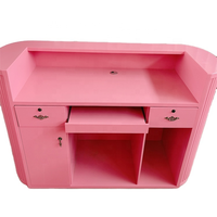 Promotion Exceptionnelle : Comptoir de Réception Bureau Moderne pour Salon de Beauté, SPA, Coiffure – Petit, Rose, Blanc ou Noir