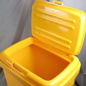 Fengji 35L Square Flip Top <b>Sharps</b> Box Medical Waste <b>Bin</b> Thickened Yellow Storage Bucket - Product Image 2