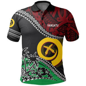 Digital Seal of Vanuatu Special Style Printing Quick Dry Sports Men's <strong>Polo</strong> <strong>Shirts</strong> <strong>Bulk</strong> Vanuatu Polyester + Spandex <strong>Polo</strong> T <strong>Shirt</strong> - Product Image 2