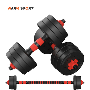 <strong>Free</strong> <strong>Weight</strong> Customized Warm Brand Unisex Home Gym Fitness 10KG 15KG 20KG 30KG 40KG PE and Cement Adjustable Dumbbell Set - Product Image 5