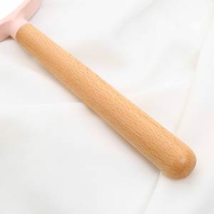 Zonyin Logo personalizzato in plastica portatile piccolo specchio portatile rotondo doppio lato ingrandimento specchio cosmetico con manico in legno - Product Image 6