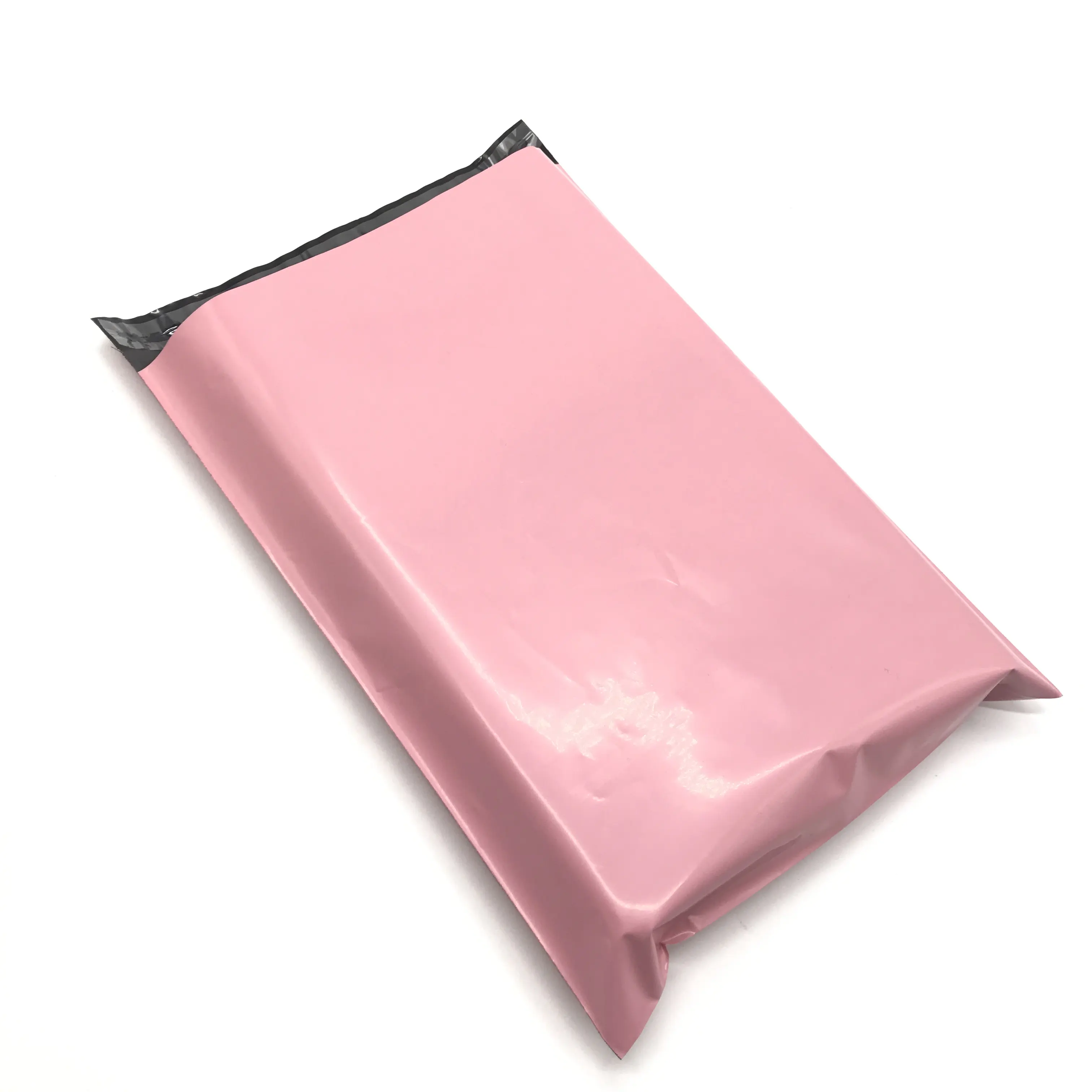 Spot rosa poly saco de envelope, sacola expressa de plástico à prova d' água, embalagem de roupas de natal
