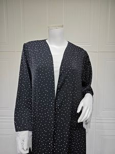 Abaya Robe Longue à Capuche Imprimée Pois avec Dentelle, Faite Main, Nouvelle Collection 2026, Style Tendance et Durable pour Femme Musulmane - Product Image 6