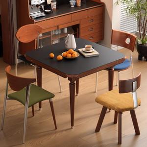 Vintage Style Solid Wood Convertible Dining <b>Table</b> And Chair Set 6 Piece Midcentury Modern <b>Pine</b> Dining Room Set - Product Image 2