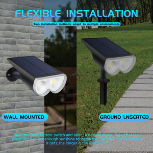 Lampes solaires <span class=keywords><strong>LED</strong></span> de jardin <span class=keywords><strong>avec</strong></span> détecteur de mouvement, éclairage mural extérieur, étanche IP65, lampes de chemin, décoration de cour, <span class=keywords><strong>projecteur</strong></span> <span class=keywords><strong>solaire</strong></span> ROHS 3W - Product Image 4