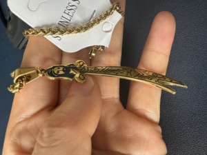 Collana con Ciondolo a Forma di <span class=keywords><strong>Spada</strong></span> Zulfiqar dell'Imam Ali in Acciaio Inossidabile Inciso al Laser, Religione Islamica, Yiwu Aceon - Product Image 6