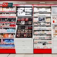 Aménagement intérieur de magasin de pharmacie moderne Mobilier de magasin de pharmacie sur mesure Comptoir de pharmacie en bois Table de travail avec étagère