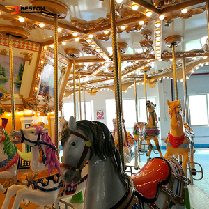 Nouveau matériel carrousel de joyeux Go pour loisirs créatifs, 1 ensemble, en bois, pour parc d'attractions en plein air, musique, noël - Product Image 2