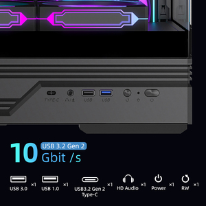 Mollyshines Cao OEM ATX Máy Tính Để Bàn Gamer Trường Hợp Máy Tính Giữa Tháp Tủ Trong Suốt Chơi Game Trường Hợp Máy Tính Cho <span class=keywords><strong>PC</strong></span> Trường Hợp - Product Image 4