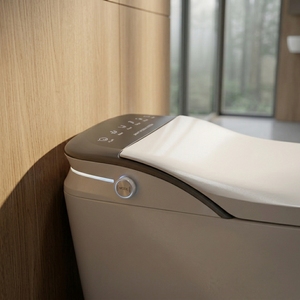 Nouveau design moderne, léger, allongé, intelligent, entièrement automatique, avec lavage des fesses, double chasse d'eau, siège chauffant intégré, pour maison et hôtel - Product Image 3