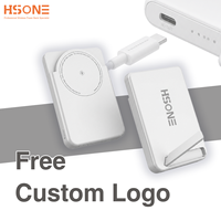 Batterie externe 10000 mAh avec charge sans fil 15W à fixation magnétique puissante, support intégré et protection NTC 8 couches Cx137