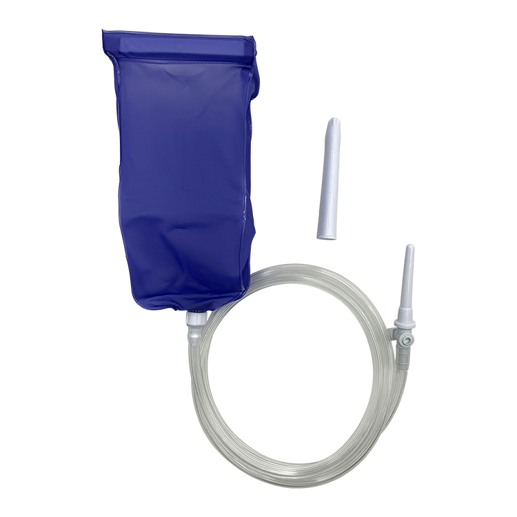 Enema Bag Kit Rubber Anal Douche Vaginal Douche Enema Cleaner for Women's or Man's Health