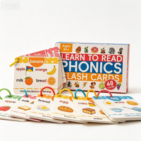 Jeu de cartes éducatives personnalisées 30 pièces, imprimées en quatre couleurs, pour l'école, cartes d'apprentissage cognitif des mathématiques pour enfants