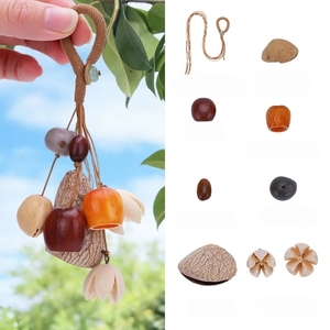 Wholesale Handmade Natural Fruit Shell <b>Wind</b> <b>Chime</b> Keychain Pendant For Bohemian Car Hanging Ornament - Product Image 5
