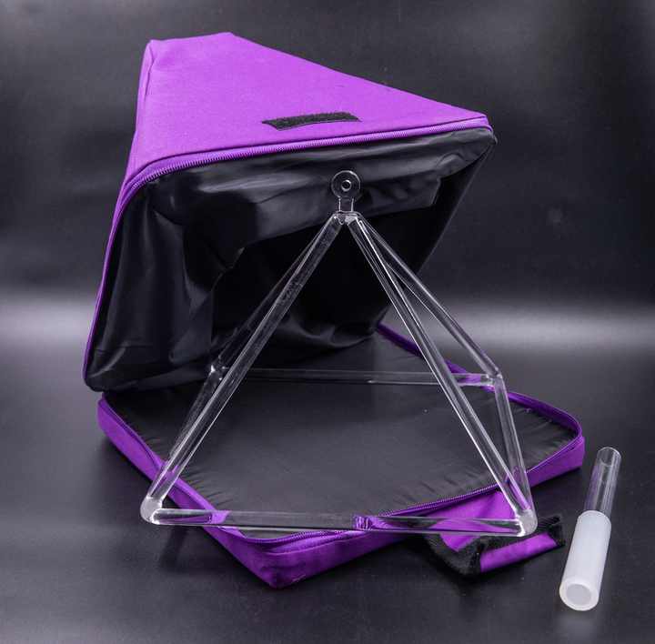 AMAZING Meditation Triangle Singing Quartz Pyramid Crystal Singing Triangle for Sound Healing