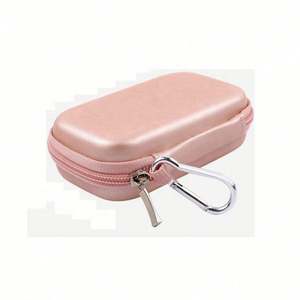 Estuche Rígido Rosa para MP3/MP4, Funda Impermeable de PU con Cierre de Cremallera, Bolsa para Reproductor de Música, Bolsa Portátil para Mini Altavoz, a Prueba de Olores - Product Image 3
