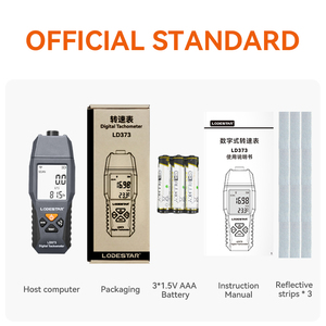 เครื่องวัดความเร็วรอบแบบดิจิตอลขนาดเล็กแบบพกพา LD373 ไม่สัมผัส วัดได้ช่วง 100-30000 รอบต่อนาที พร้อมฟังก์ชั่นวัดระยะทาง - Product Image 5