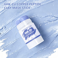 Mascarilla Facial en Barra de Arcilla con Péptidos de Cobre Ghk-Cu de 50g, Marca Privada BLIW, Limpieza Profunda, Control de Grasa, Refinamiento de Poros, Iluminadora, Suave