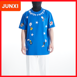 Camiseta de Verano para Hombre, Transpirable, de Algodón, Manga Corta, Cuello Redondo, Ligera, Cómoda, Informal y Fresca - Product Image 1