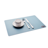 Napperons imprimés RNPT en PVC, coins arrondis, violet clair, lavande, à pois, pour la mise en place des tables de restaurant d'hôtel