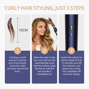 Haartrockner & Styler 7-in-1: Heißluft-Styler mit Düse, Diffusor, Bürste, Glätteisen, Kamm und Lockenstab für zu Hause - Product Image 4