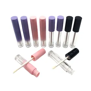 FUDUI FD821 ढाल गुलाबी दौर Lipgloss कंटेनर 4ML बैंगनी लिप ग्लोस ट्यूब