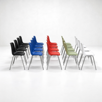 Chaises d'étudiant modernes pour salles de classe, sièges colorés pour universités, collèges, bibliothèques et salles d'étude