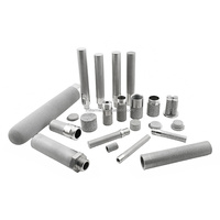 Diffuseur métallique poreux en acier inoxydable 316L de 0,5 à 20 microns avec connexion filetée