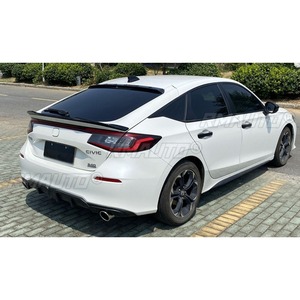 <b>For</b> Honda Civic 11th gen Hatchback 2021-2024 <b>Car</b> Rear Bumper Lip Splitter Double Outlet <b>Diffuser</b> Body Kit Bumper Protector - Product Image 4