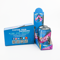 Boîte d'emballage en papier personnalisée pour sachets Mylar de 3,5 g, boîtes assorties pour présentation de bonbons, noix, gommes, sachets de céréales de 3,5 g, boîte à fond plat