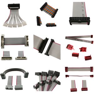 Изготовленный на заказ черный цвет плоский ленточный провод 1,27 мм 2,54 мм разъем 2651 idc плоский ленточный кабель - Product Image 1